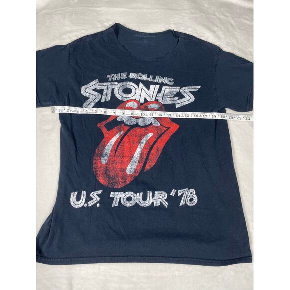 Rolling Stones Distressed U.S. Tour ’78 Tee Shirt Medium - Picture 3 of 6